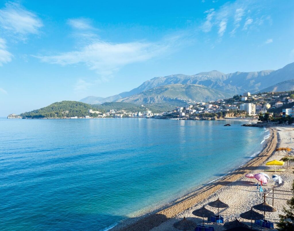 Albánie výhled na moře